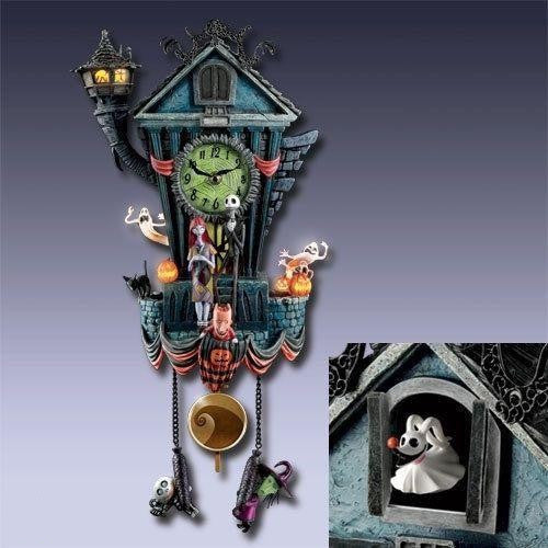 Staring Clock Resin Pendant Ornament Gothic Halloween 3D Changing Face Moving Picture Frame - Tophatter Daily Deals
