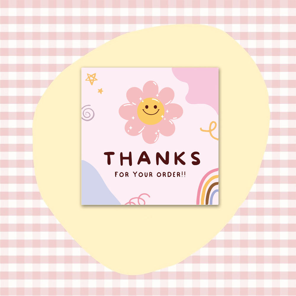 50 PcsPack Square Simple Thank-you Card Coated Paper Business Cards 0 - Tophatter Daily Deals
