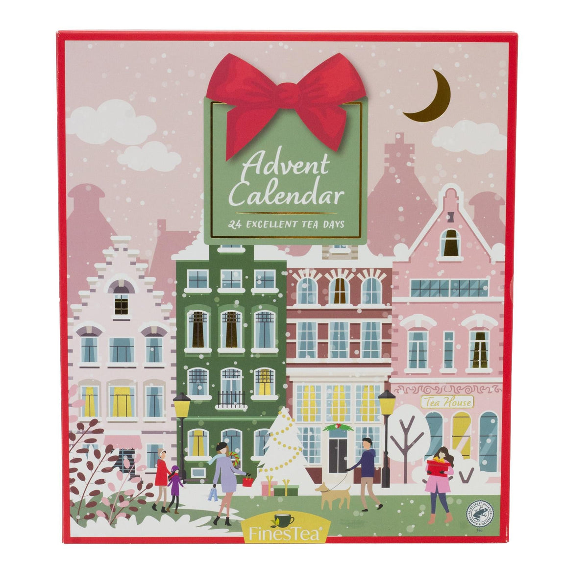 Tea Advent Calendar Herbal & Black Tea Bag Christmas Advent Calendar for Adults Advent Calendar - Tophatter Daily Deals