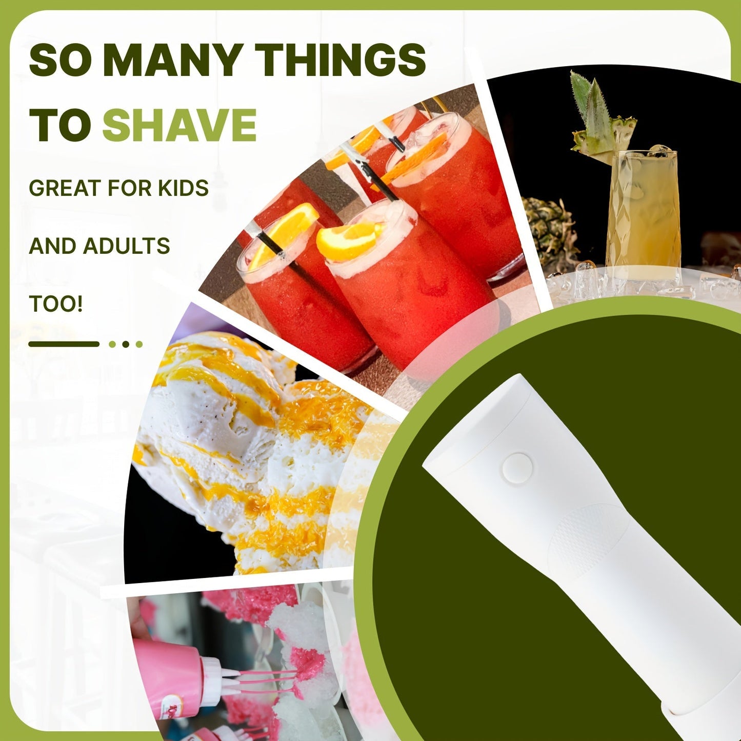 Battery Ice Crusher Snow Cone Shaver Appliances > Kitchen Appliances > Ice Makers - Tophatter Daily Deals