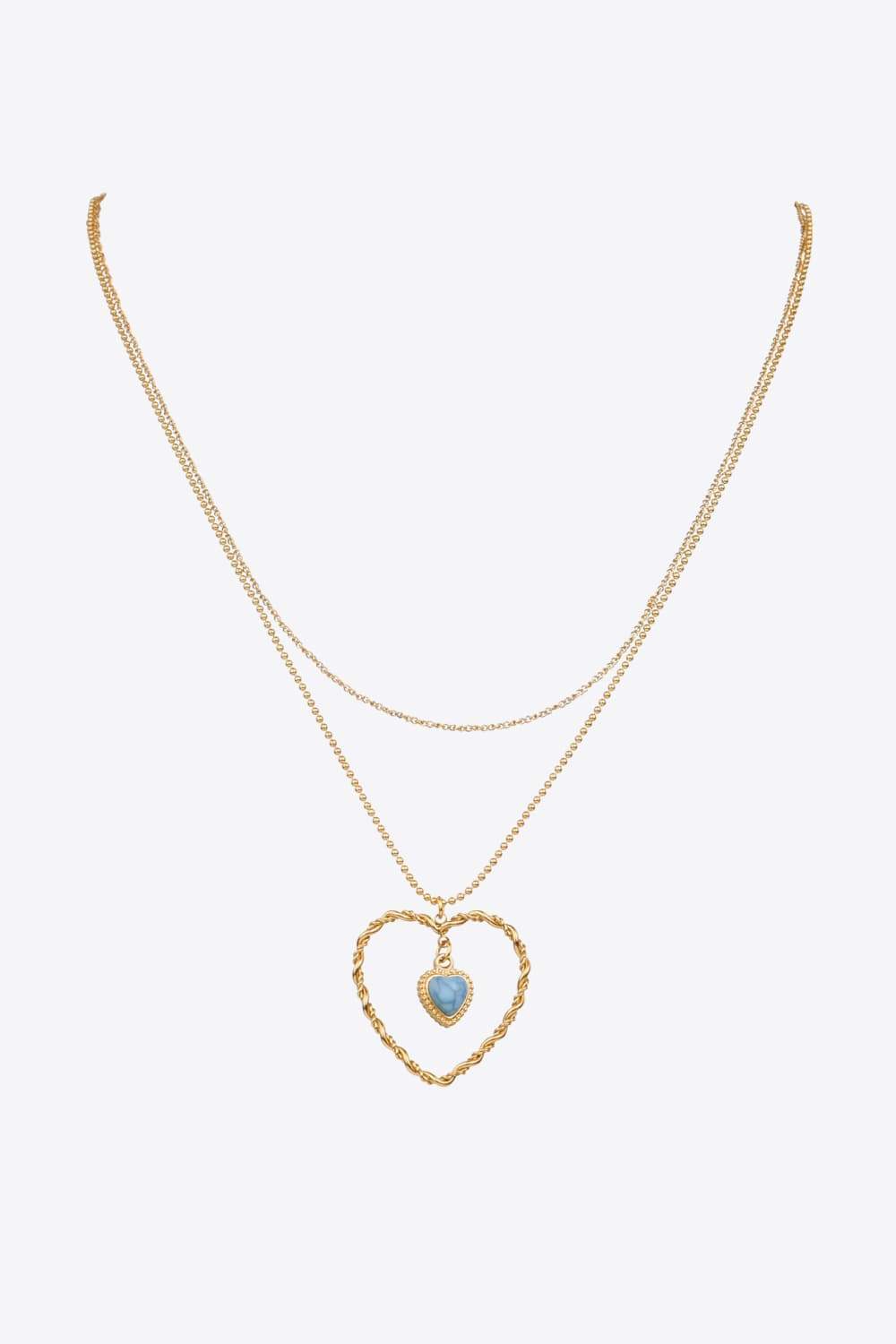 Heart Pendant Stainless Steel Necklace Necklaces - Tophatter Daily Deals