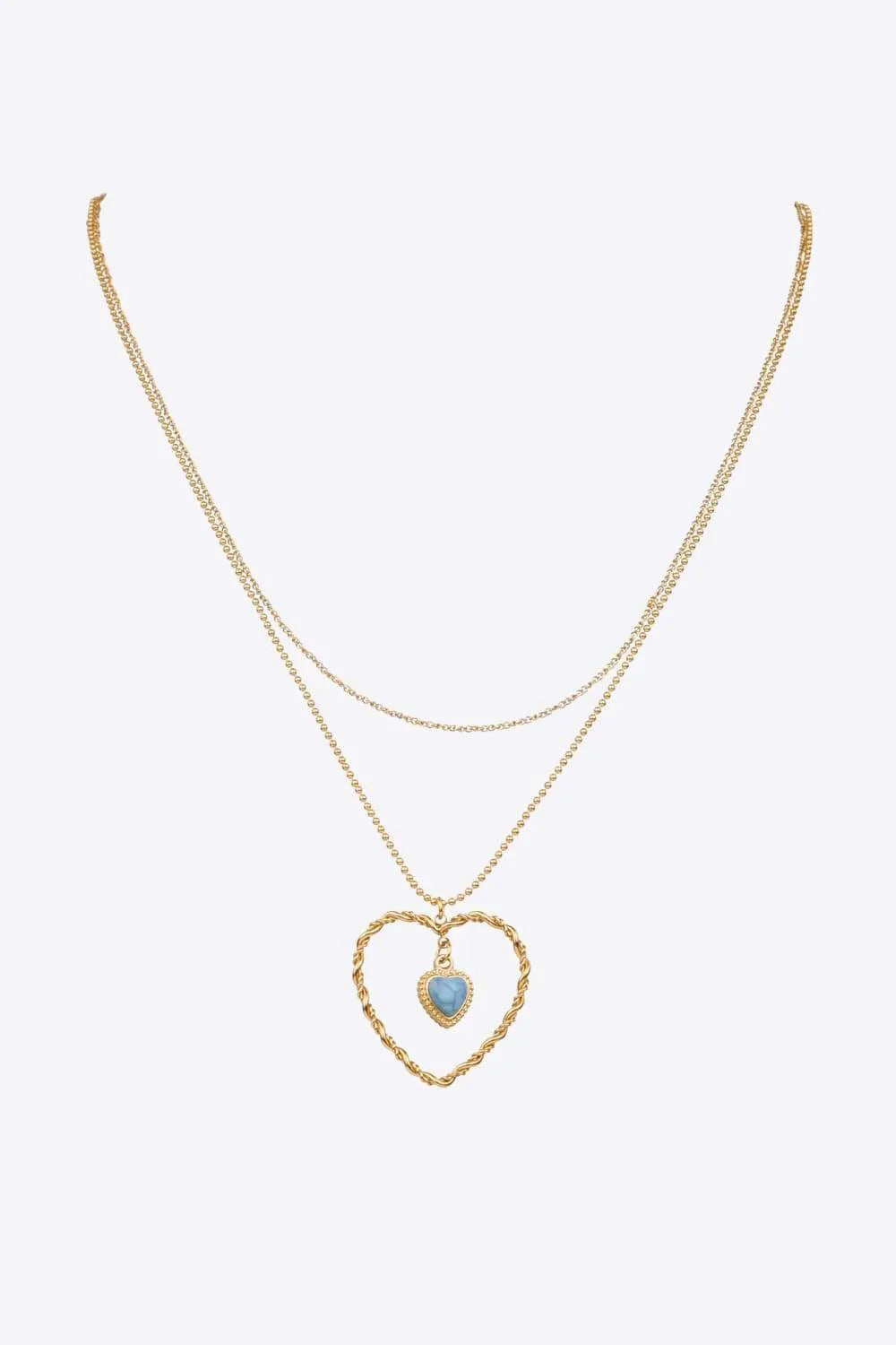 Heart Pendant Stainless Steel Necklace Necklaces - Tophatter Daily Deals