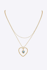 Heart Pendant Stainless Steel Necklace Necklaces - Tophatter Daily Deals