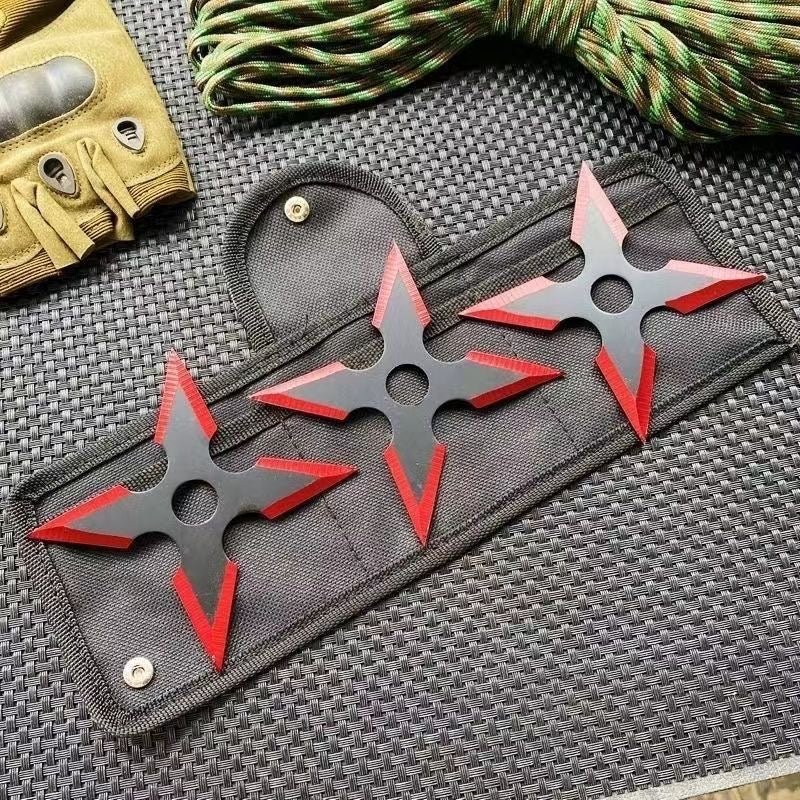 Multicolored Flying Knife - Outdoor Training Dagger-GS132 3pcs Red KNIVES - Tophatter Daily Deals