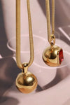 Zircon 18K Gold-Plated Geometrical Shape Pendant Necklace Necklaces - Tophatter Daily Deals