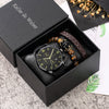 Gift Box Set Men's Quartz Watch Bracelet Fashion Brut Bracelets - Tophatter Daily Deals