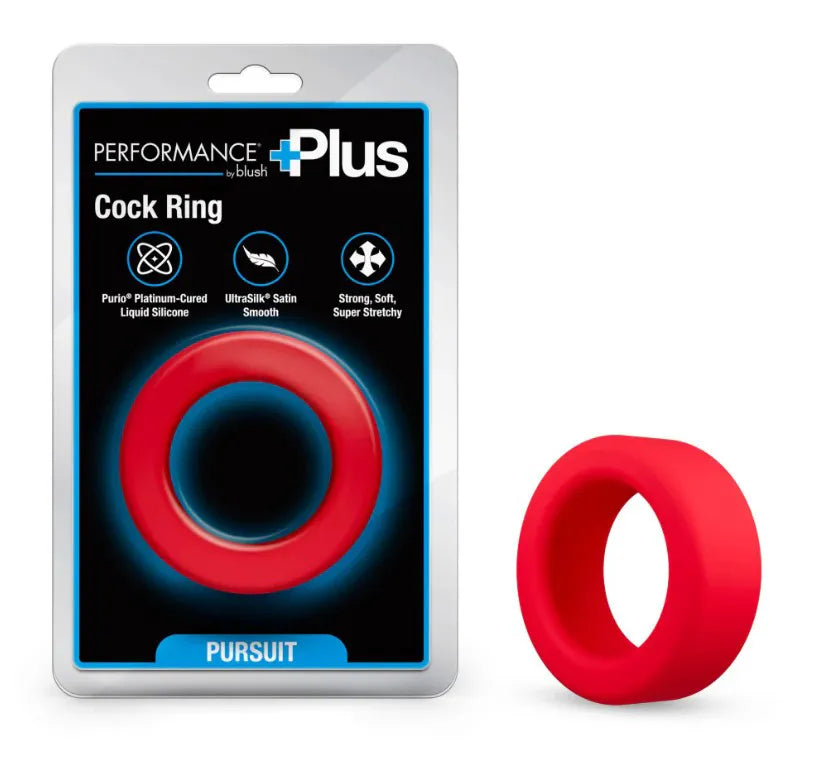 Performance Plus Pursuit (Red) – Durable Thick Cock Ring > Cock Ring > Single - Tophatter Daily Deals