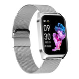 Bluetooth Call Information Push Sports Bracelet Smart Watch Silver steel 0 - Tophatter Daily Deals