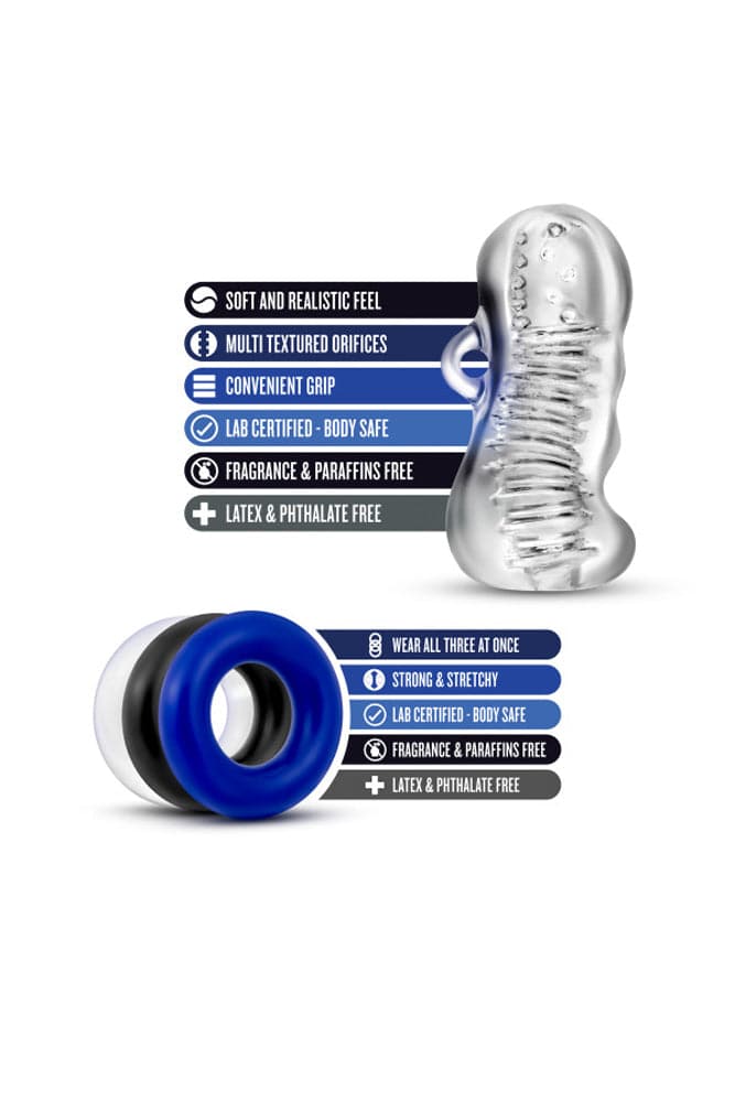 Blush Novelties - Quickie Kit - Jerk Off - Clear Sex Toy - Tophatter Daily Deals