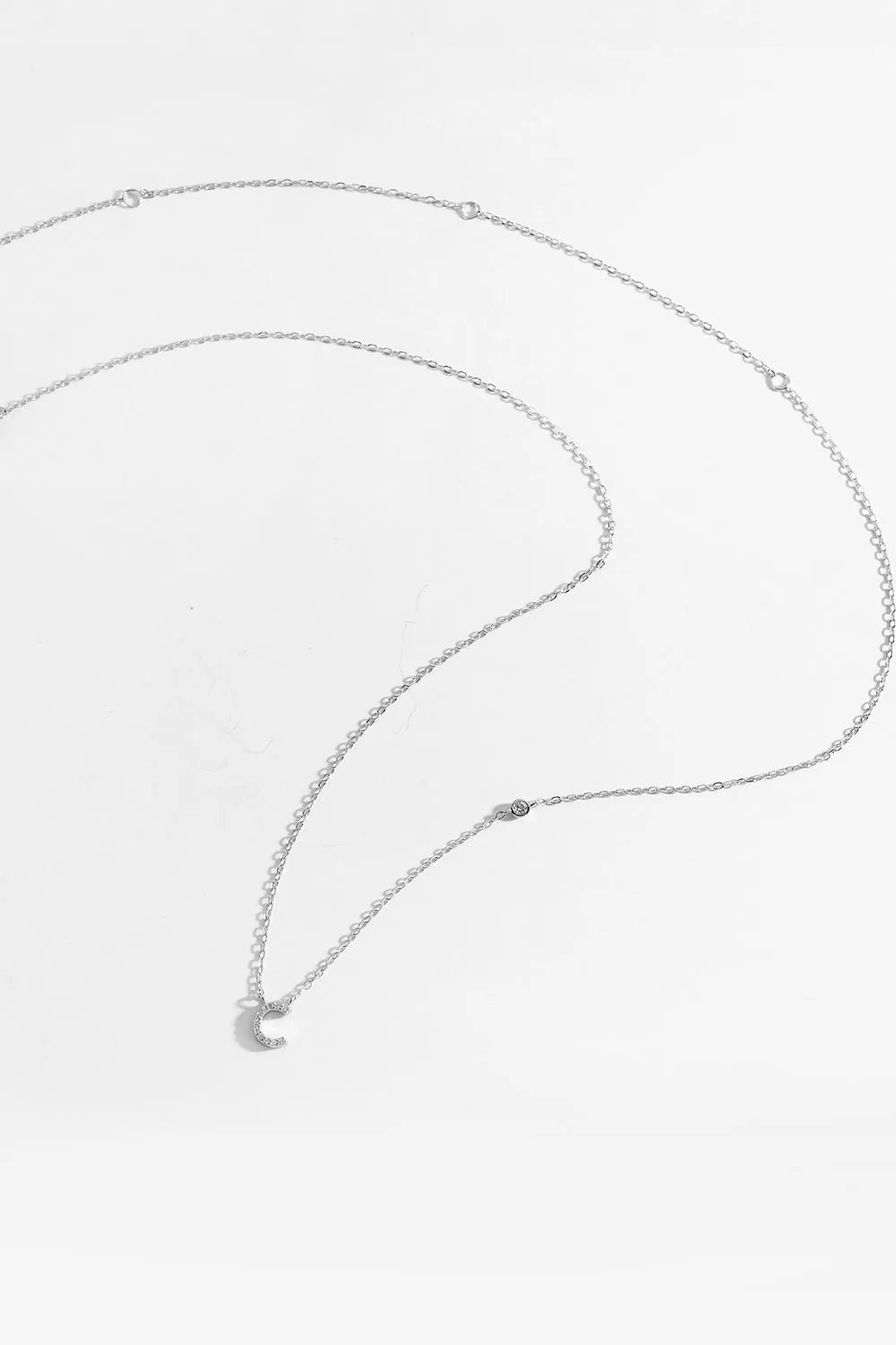 A To F Zircon 925 Sterling Silver Necklace Necklaces - Tophatter Daily Deals