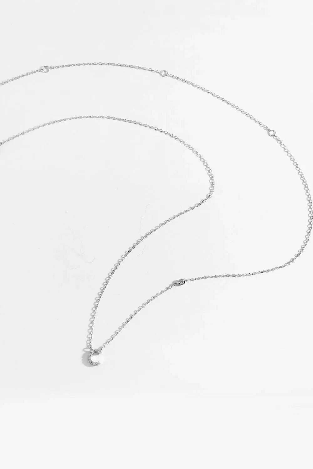 A To F Zircon 925 Sterling Silver Necklace Necklaces - Tophatter Daily Deals