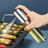 2PCS Stainless Oil Sprayer Cooking Mister Spray Fine Bottle Kitchen Tool UK 5 - Tophatter Daily Deals