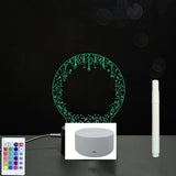 3D Acrylic Board Handwriting Message Board LED Light Style8 White B 0 - Tophatter Daily Deals