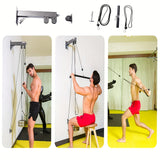 Wall Pulley Rope System Training Equipment Free Weights - Tophatter Daily Deals