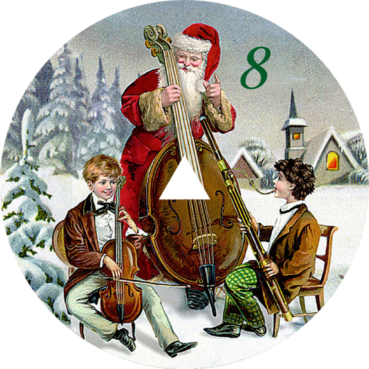 Retro Gramophone Musical Advent Calendar | Music Box Christmas Advent Calendar Advent Calendar - Tophatter Daily Deals