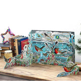 Midwinter Robins Pop-up 3D Advent Calendar | Bird Christmas Calendar - 40x30cm Advent Calendar - Tophatter Daily Deals