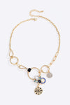 5-Piece Wholesale 18K Gold-Plated Rhinestone Evil Eye Pendant Necklace Necklaces - Tophatter Daily Deals