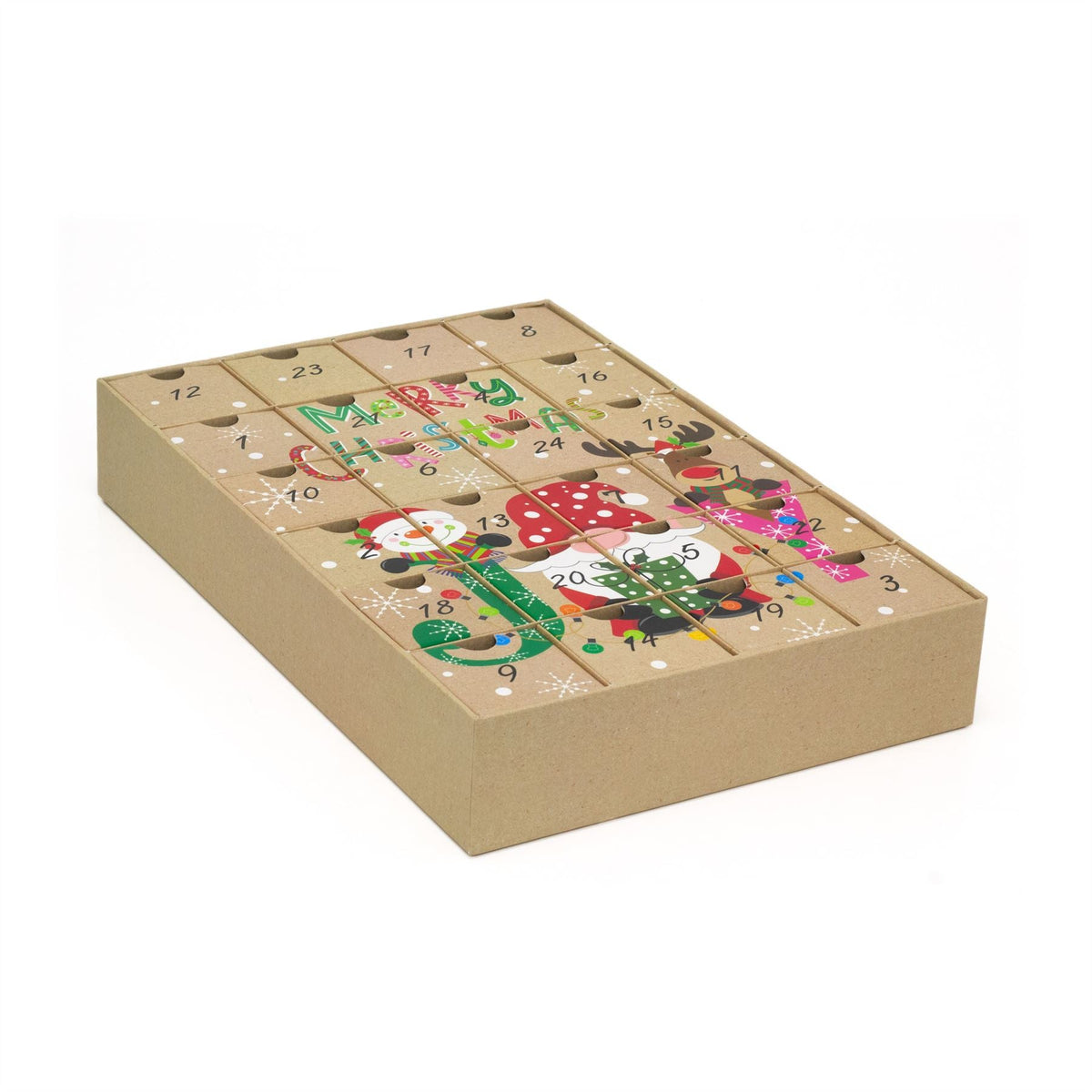 Fill Your Own Christmas Advent Calendar | Large Reusable Advent Calendar 38x26cm Advent Calendar - Tophatter Daily Deals