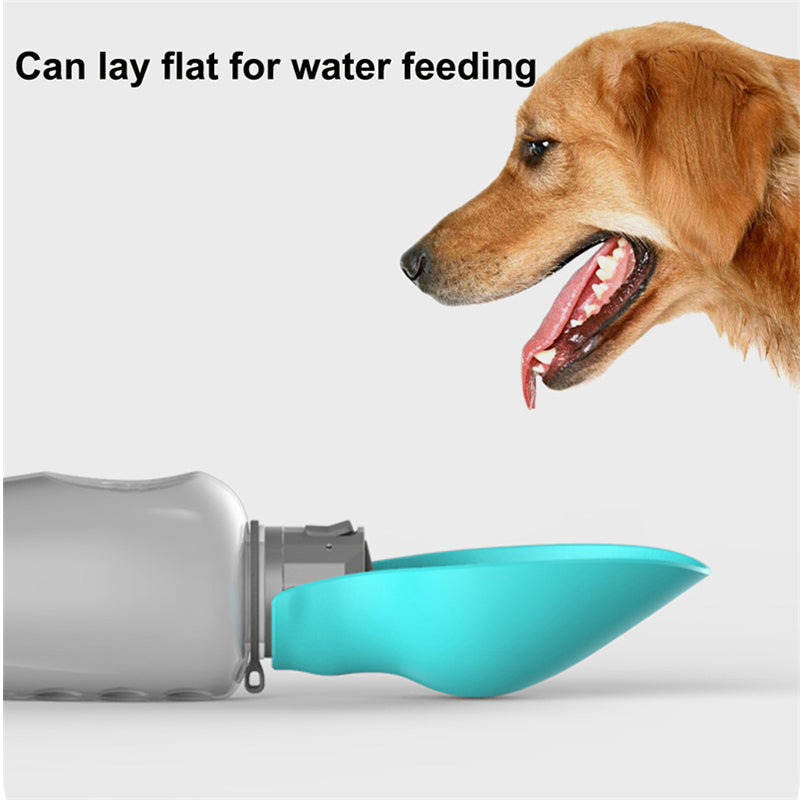 800ml Dogs Water Bottle Portable High Capacity Leakproof Pet Foldable Drinking Bowl Golden Retriever Outdoor Walking Supplies Pet Products 0 - Tophatter Daily Deals