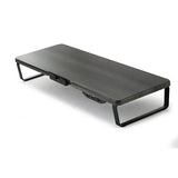 Ergonomic Monitor Holder Riser With 3Pcs USB Port Laptop Stand Screen Heighten Stand Desktop Lapdesk With Cell Phone Holder Dark wood USB Bracelets - Tophatter Daily Deals