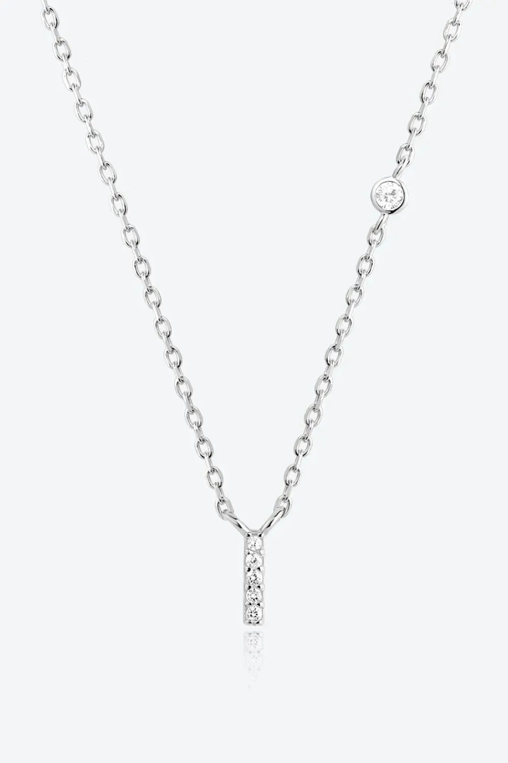 G To K Zircon 925 Sterling Silver Necklace I Silver One Size Necklaces - Tophatter Daily Deals