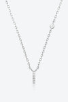 G To K Zircon 925 Sterling Silver Necklace I Silver One Size Necklaces - Tophatter Daily Deals