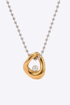 18K Gold-Plated Synthetic Pearl Peandant Necklace Gold One Size Necklaces - Tophatter Daily Deals