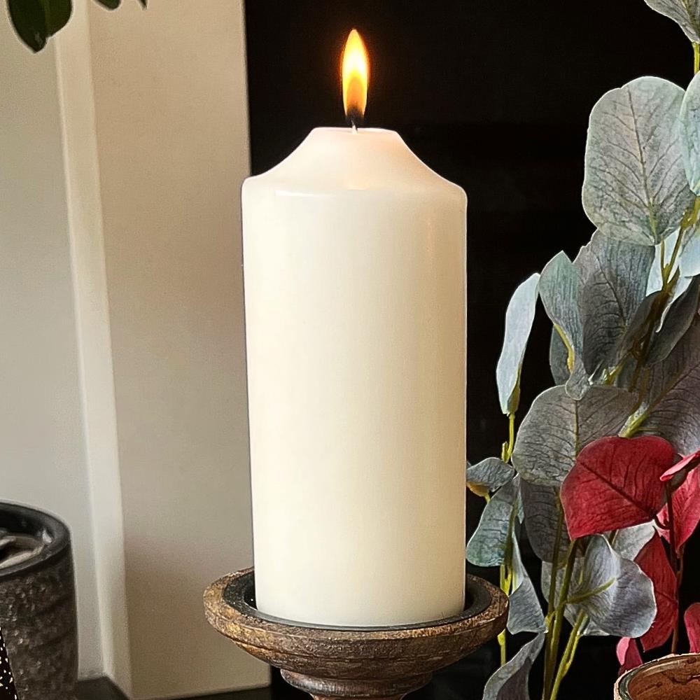 100 Hours Burn Time Overdipped Church Pillar Candle