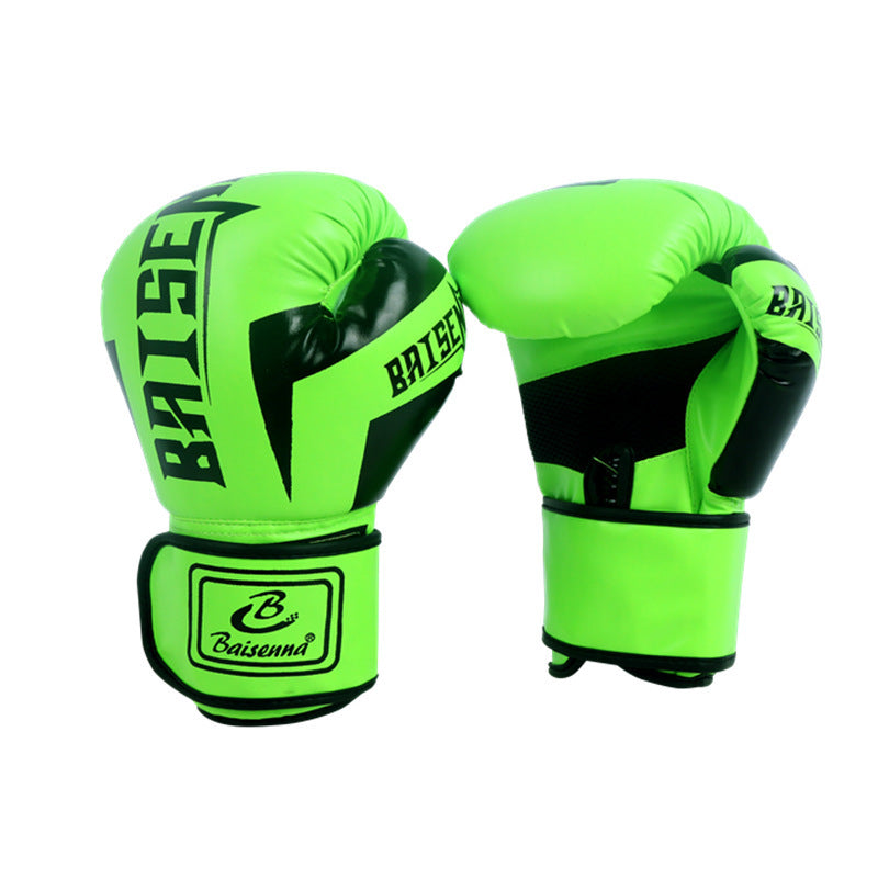 Boxing Fitness Fighting Children's Gloves Green 0 - Tophatter Daily Deals