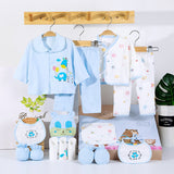 18 Piece Cotton Newborn Clothes Gift Box Set 0 - Tophatter Daily Deals