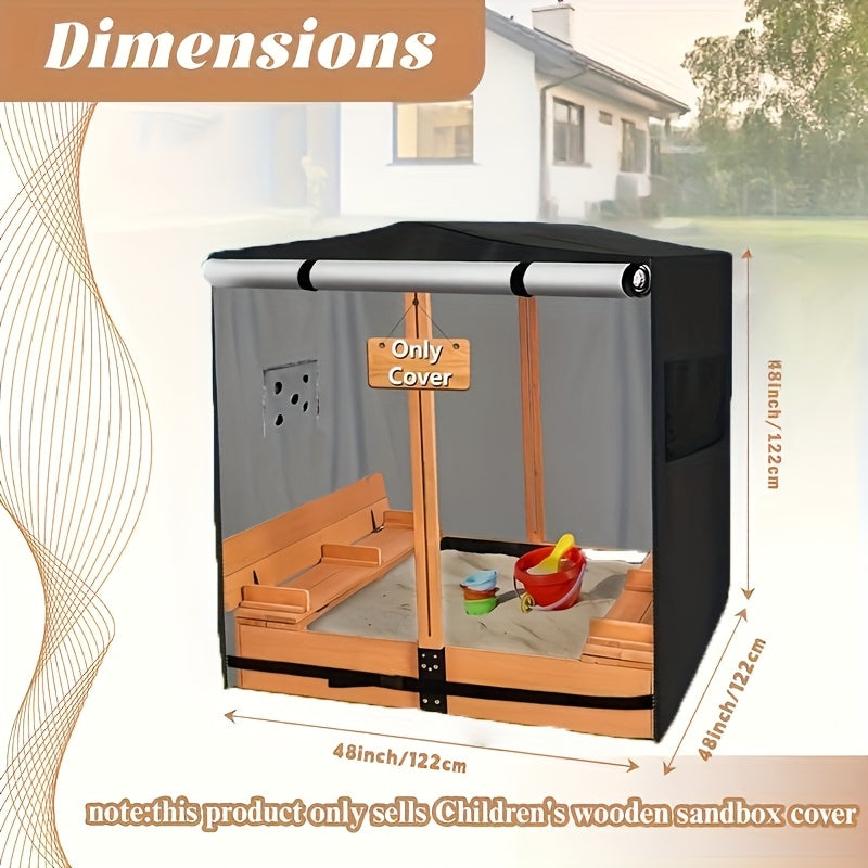 420D Sandbox Cover with Roof and Bench Baby & Kids > Baby & Kid's Toys > Outdoor Play Equipment - Tophatter Daily Deals