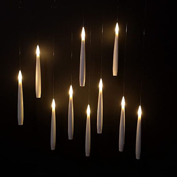 Tophatter's Inc. Floating Wedding Candles – Flameless LED Set for Romantic Event Lighting - Tophatter Daily Deals
