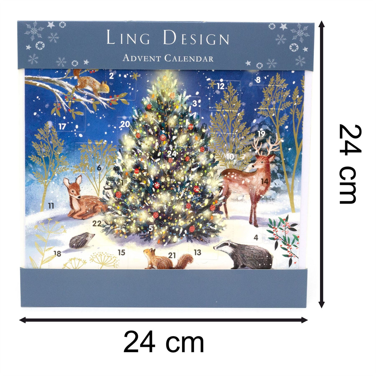 Magical Night Christmas Advent Calendar | Reindeer Stag Advent Calendar - 23cm Advent Calendar - Tophatter Daily Deals