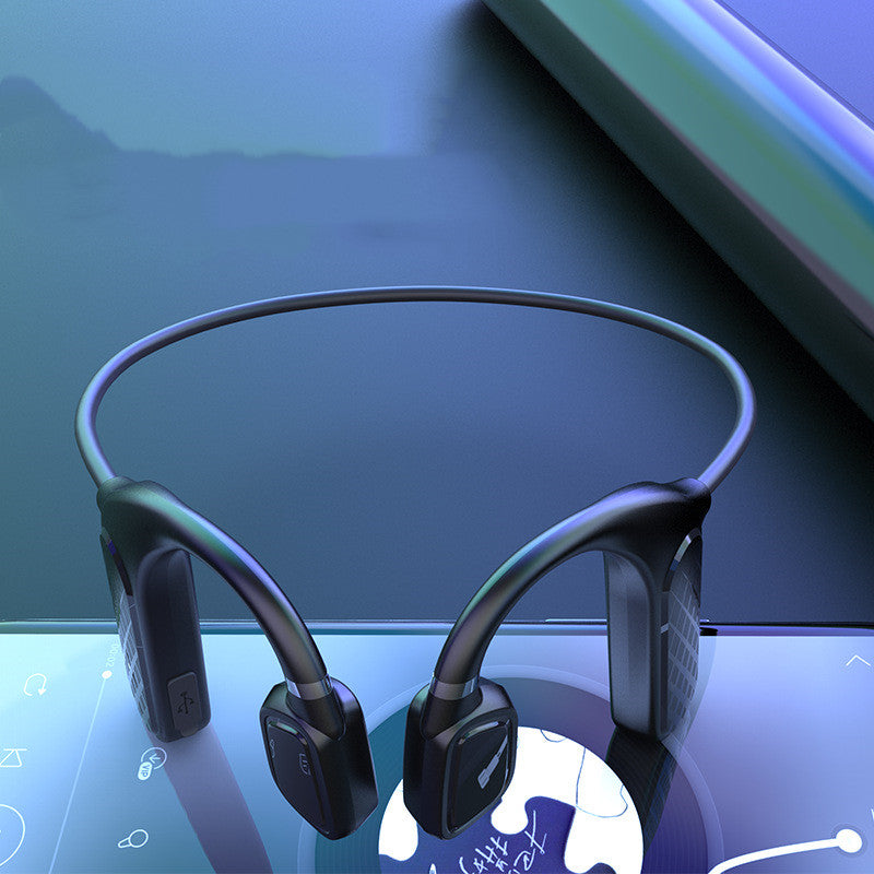 Bone Conduction Concept True Wireless Ear-mounted Black 0 - Tophatter Daily Deals
