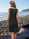 Pocketed Slit V-Neck Sleeveless Dress Casual Dresses - Tophatter Daily Deals