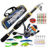 Fishing Rod Reel Combo Kit with Lures and Bag Outdoor > Fishing - Tophatter Daily Deals