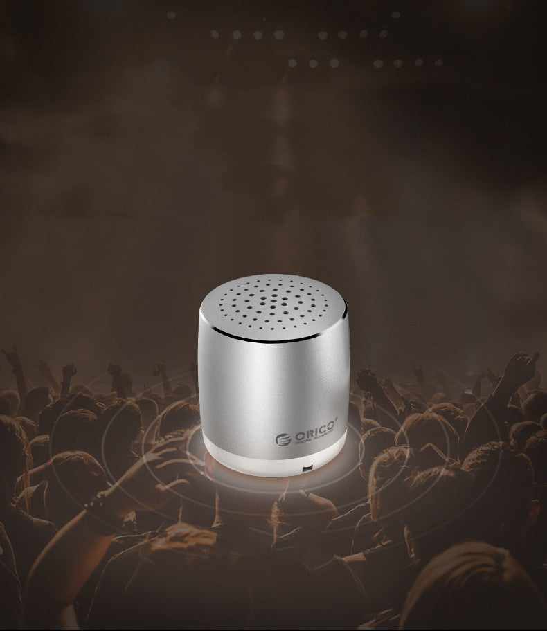 Bluetooth Small Speaker Steel Gun Heavy Bass Mobile Phone Mini Speaker USB 0 - Tophatter Daily Deals