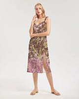 BEAUTIFUL PURPLE GITTER DESIGN CREATED BY FLIPSTYLEZ Women's All-Over Print Tie Strap Split Dress All-Over Print Dresses & Skirts - Tophatter Daily Deals