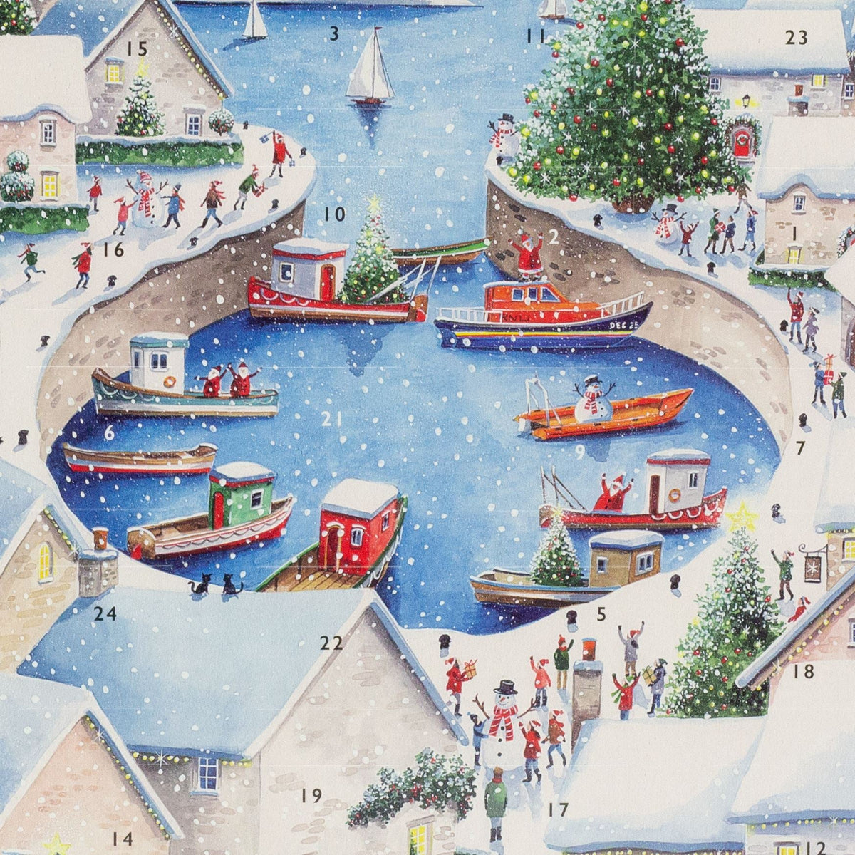 Christmas by the Sea Advent Calendar | Large Traditional Picture Advent Calendar Advent Calendar - Tophatter Daily Deals