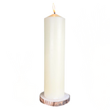 250 Hour Large Church Pillar Candle ~ Cream Votive Candle Candle - Tophatter Daily Deals