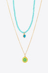 Fruit Pendant Double-Layered Necklace Mint Blue One Size Necklaces - Tophatter Daily Deals