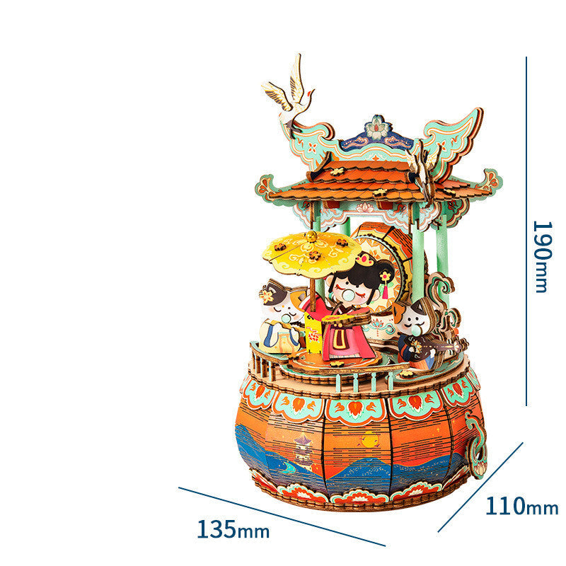 Antique Assembled Music Box Handmade Gift Feng Chuwu 0 - Tophatter Daily Deals