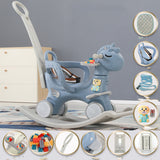 Baby Rocking Cart Birthday Gift Haze blue Exclusive edition 0 - Tophatter Daily Deals