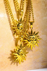 Sun Pendant Copper Necklace Necklaces - Tophatter Daily Deals