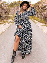 Plus Size Long Sleeve Maxi Dress Casual Dresses - Tophatter Daily Deals