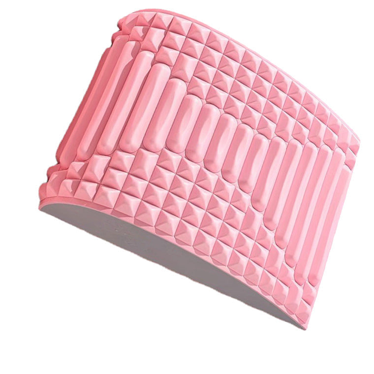 Back Stretcher Pillow Neck Lumbar Support Massager For Neck Waist Back Sciatica Herniated Disc Pain Relief Massage Relaxation Pink 0 - Tophatter Daily Deals