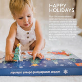 Children's Wooden Winter Wonderland Christmas Advent Calendar | Wood Advent Calendar Advent Calendar For Kids | Santa Claus Playset Advent Calendar Advent Calendar - Tophatter Daily Deals