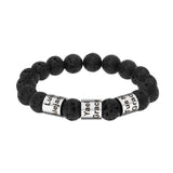 Accessories Letter Bracelet Men's Personality Lettering Bracelet 3Wide Beads Steel Co 7 - Tophatter Daily Deals