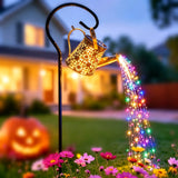 Solar Watering Can String Light with 60 LEDs, Color Changing Multicolor LED String Lights - Tophatter Daily Deals