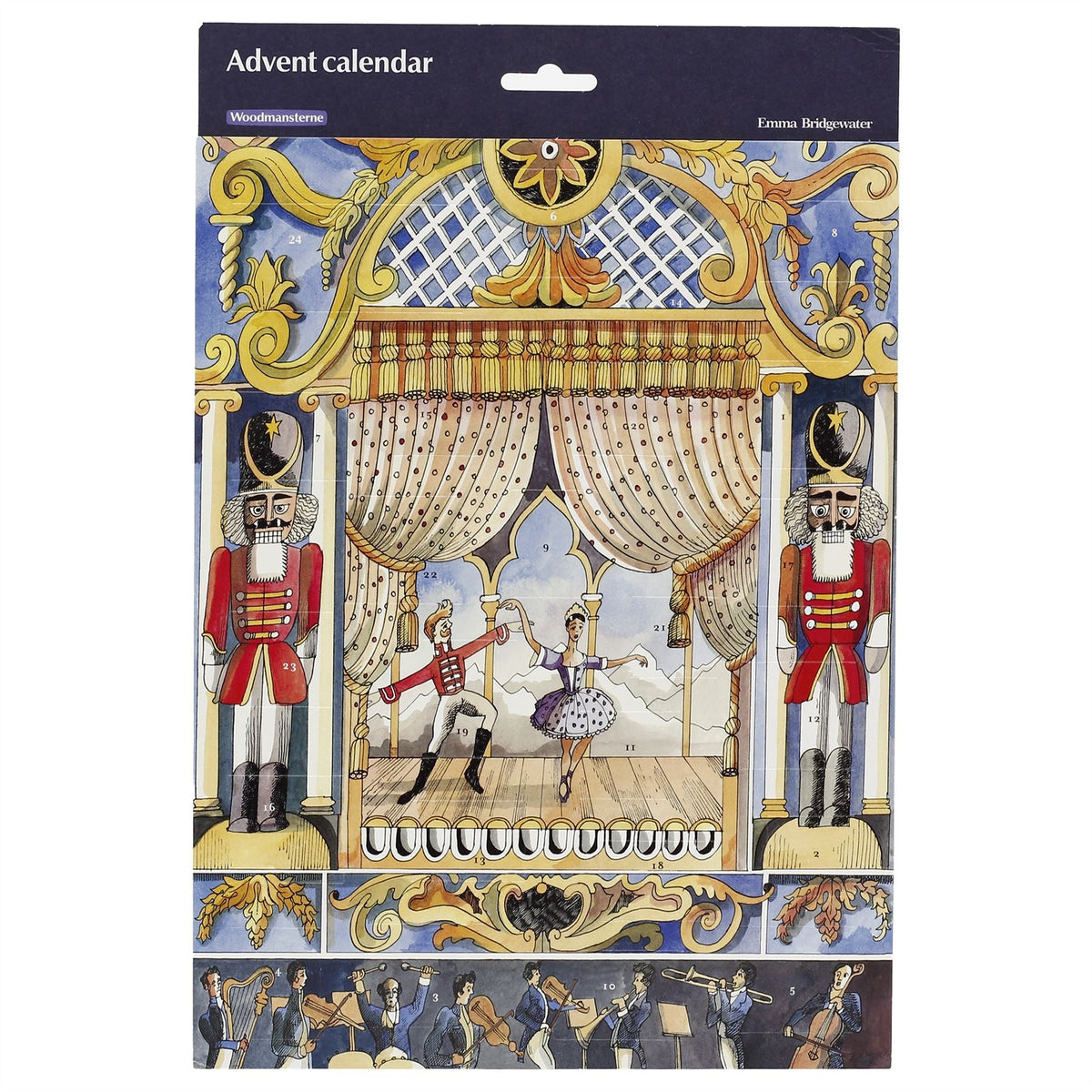 Emma Bridgewater Nutcracker Traditional Christmas Picture Advent Calendar Advent Calendar - Tophatter Daily Deals